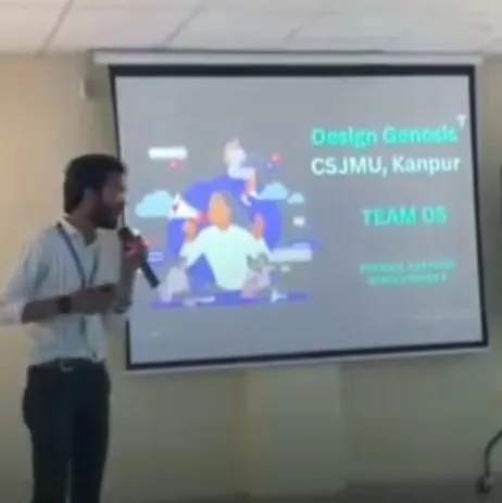 Pitching at CSJMU, Kanpur