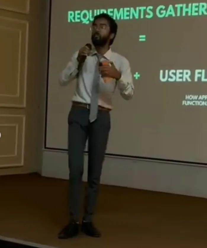 Requirements gathering and user flows, on stage