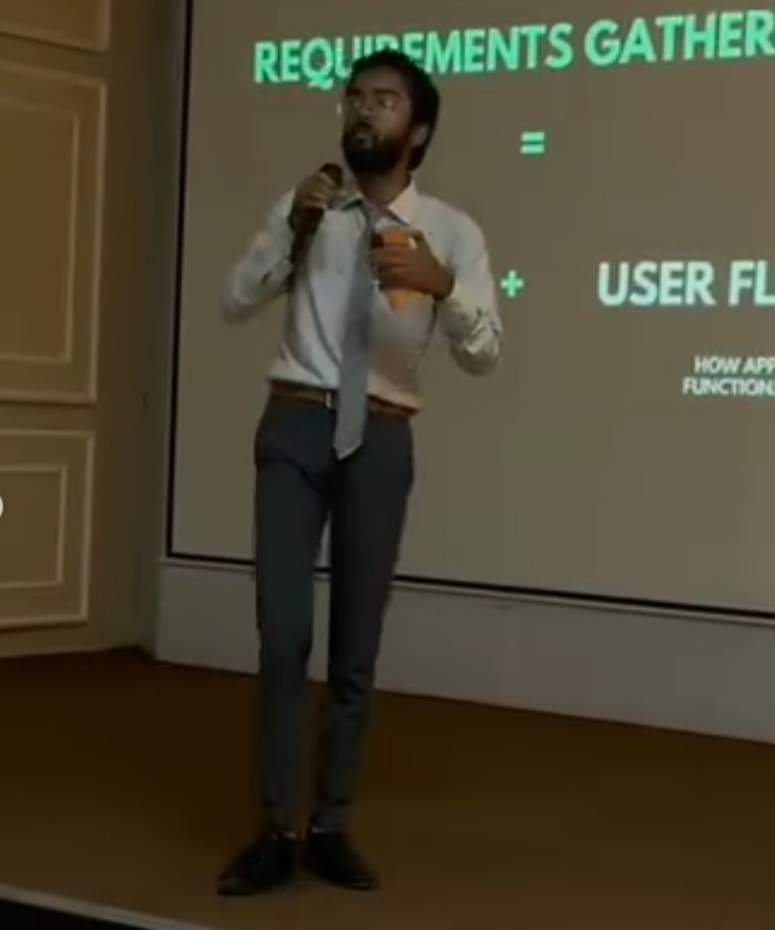 Requirements gathering and user flows, on stage