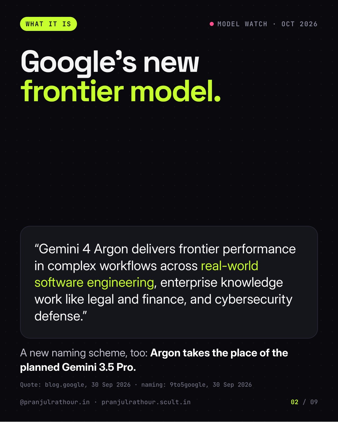 Gemini 4 Argon: what Google just launched, slide 2 of 9