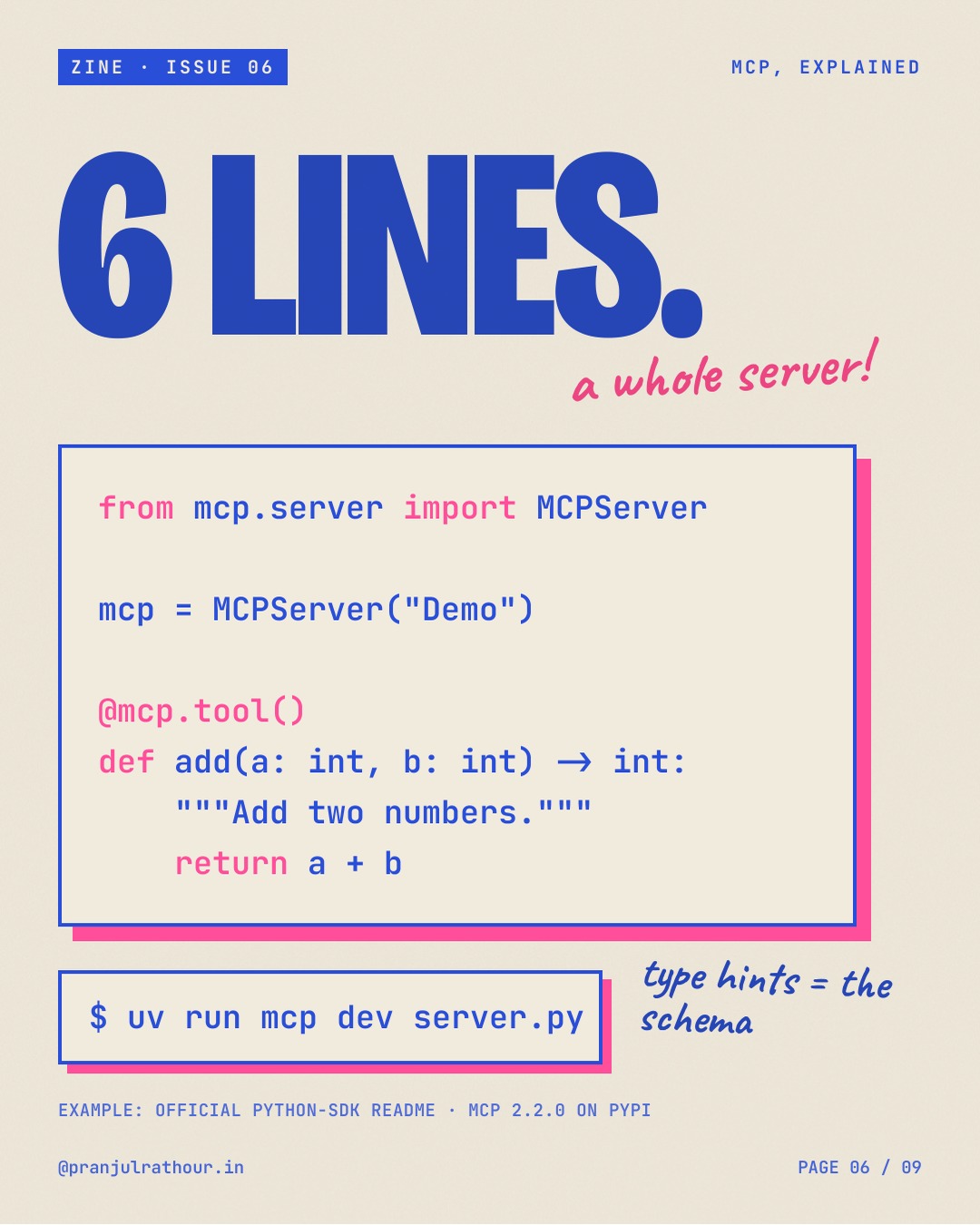 MCP, explained as a zine, slide 6 of 9