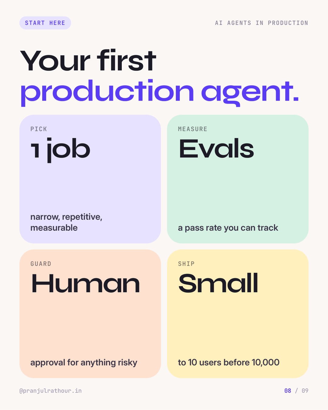 Why AI agent projects stall (and how to fix it), slide 8 of 9