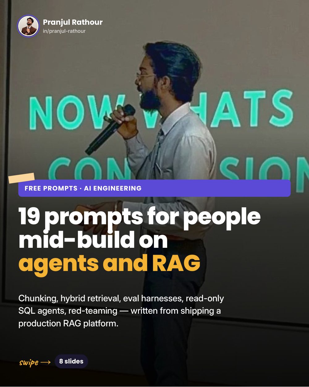 19 AI Agents & RAG prompts