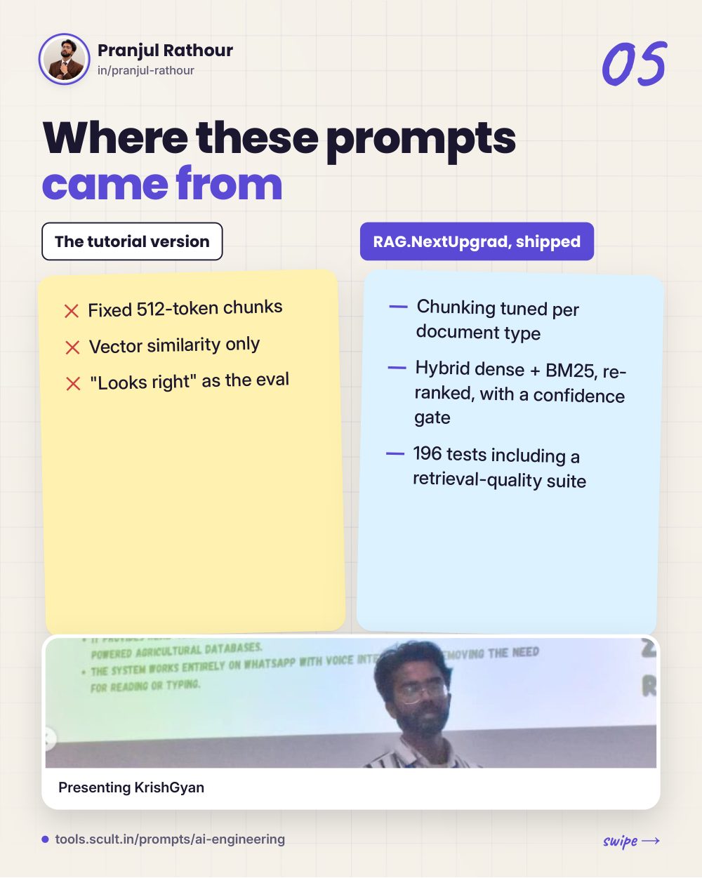 19 AI Agents & RAG prompts, slide 5 of 8