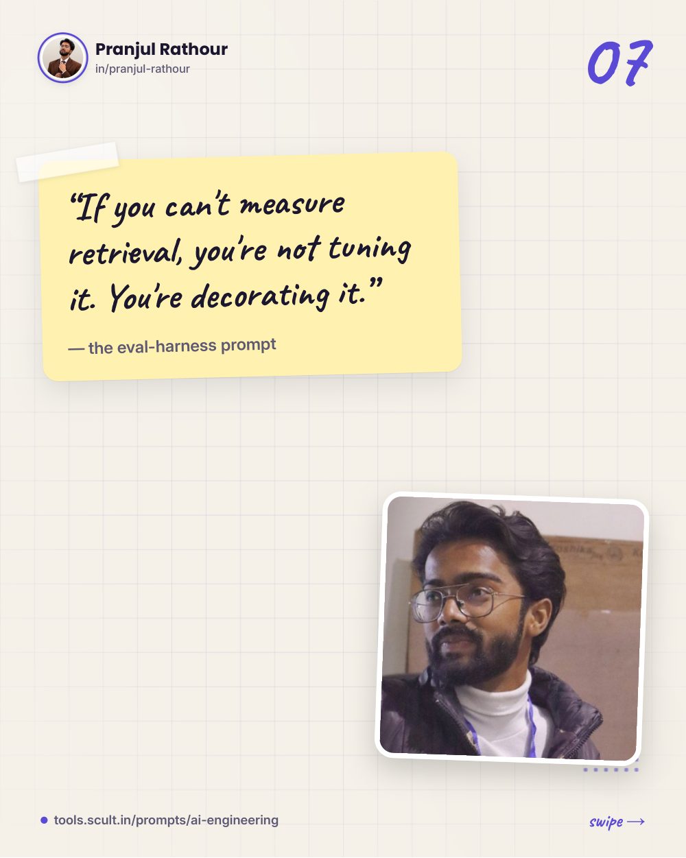 19 AI Agents & RAG prompts, slide 7 of 8