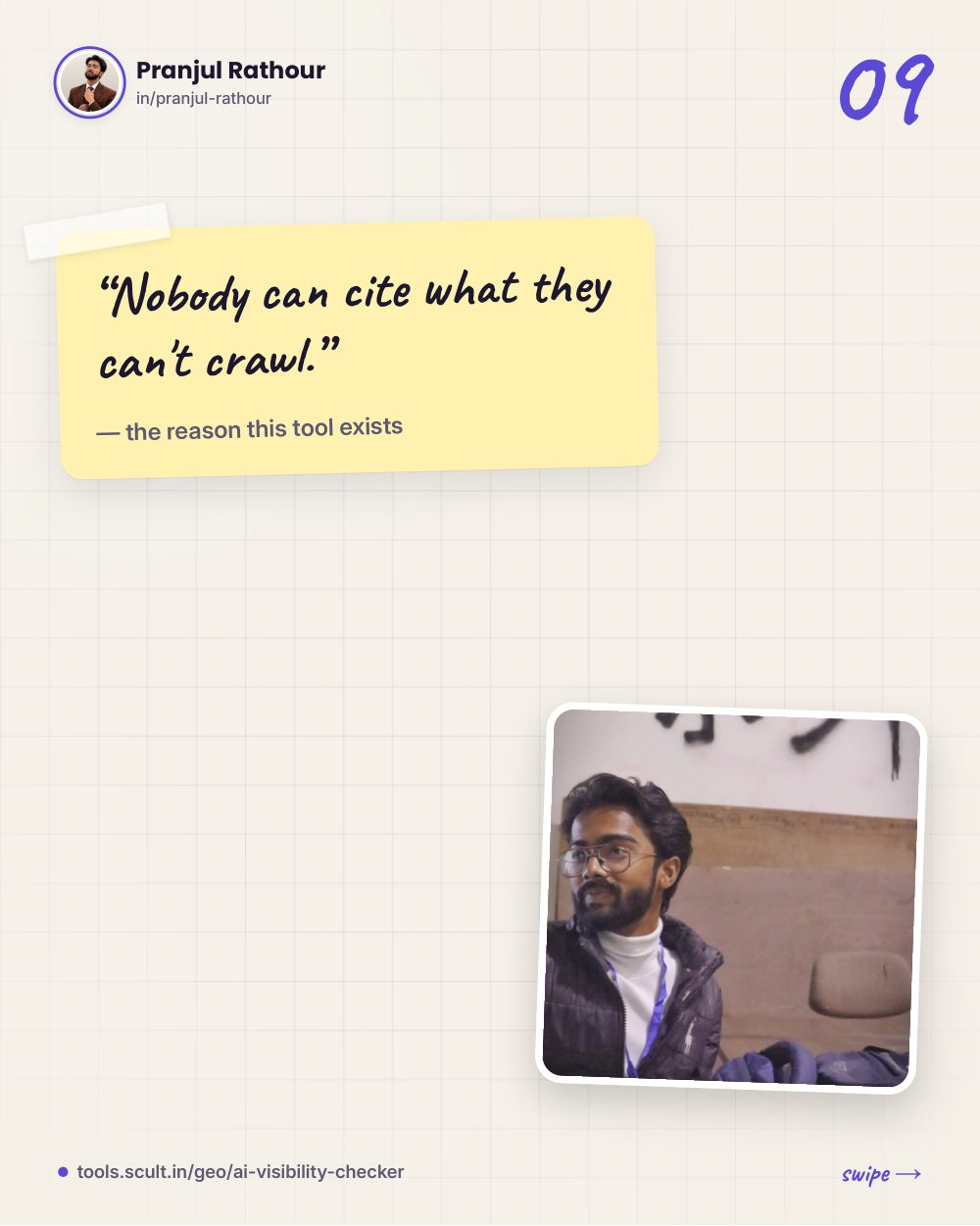 Can ChatGPT even see your website? The AI Visibility Checker I built, slide 9 of 10