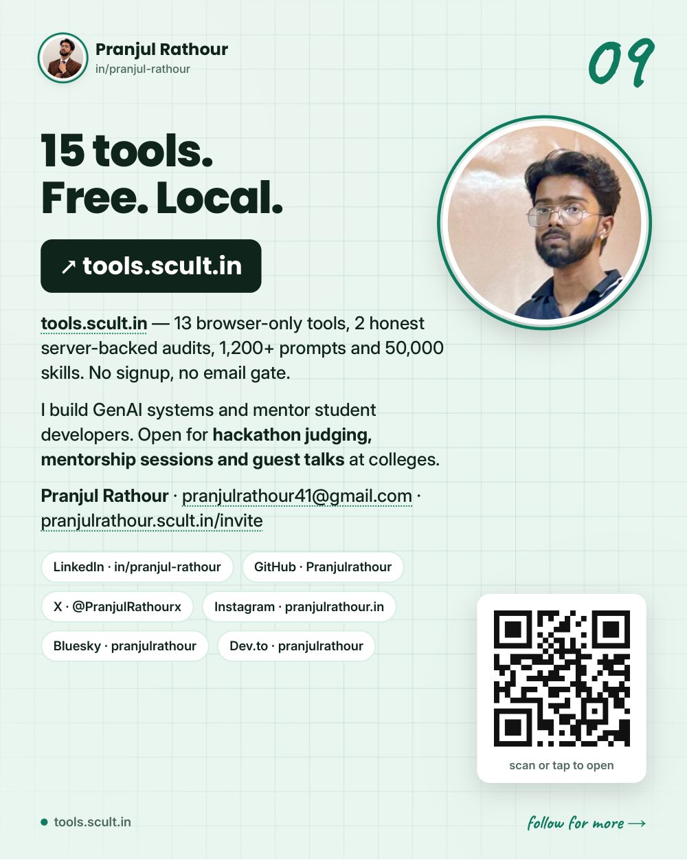 13 of 15 tools never upload a byte, slide 9 of 9