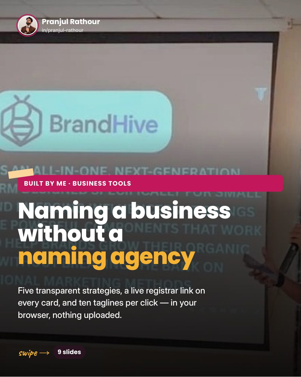 Naming a business without a naming agency