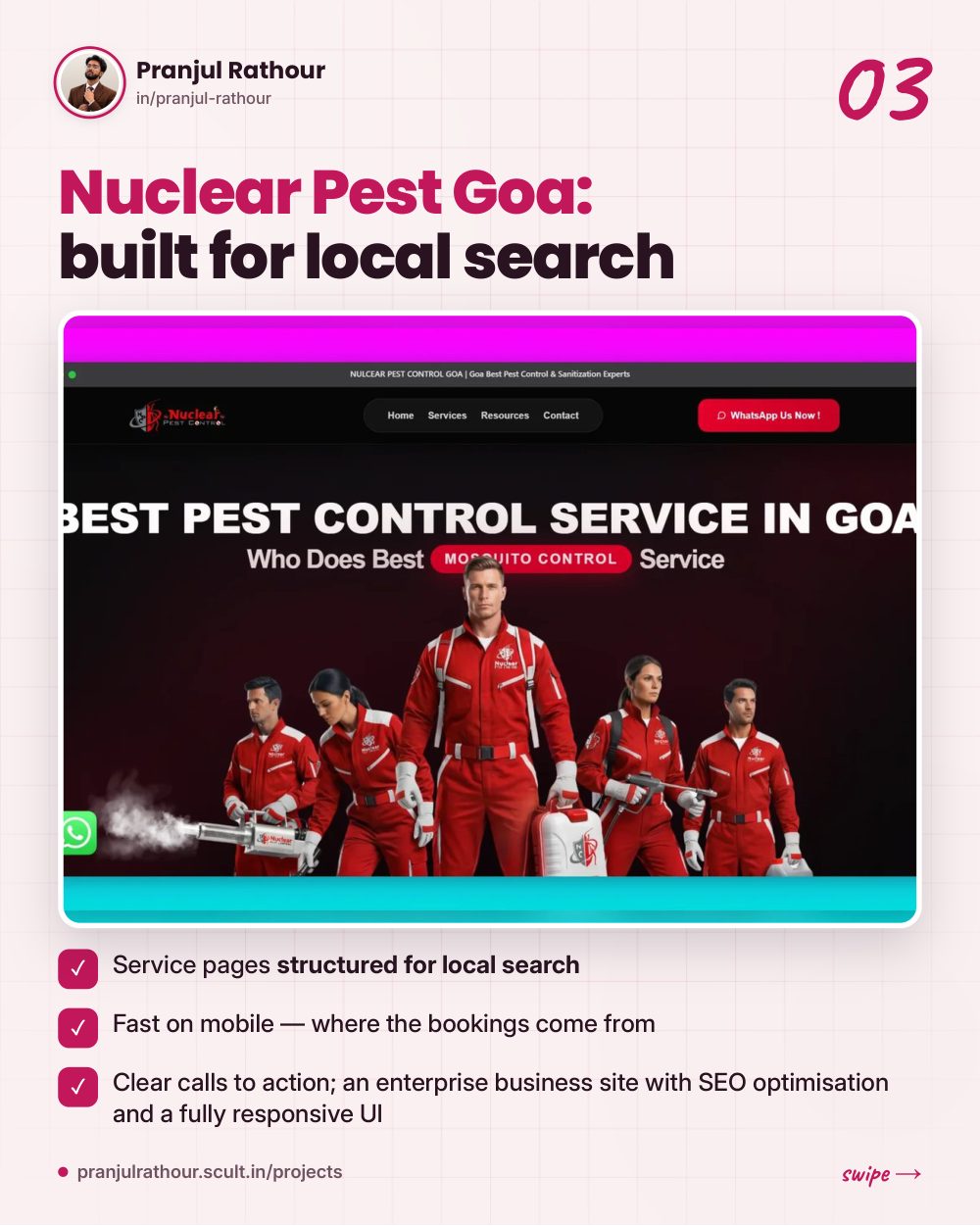 Five client sites, one studio, slide 3 of 9
