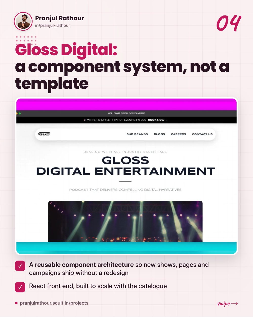 Five client sites, one studio, slide 4 of 9