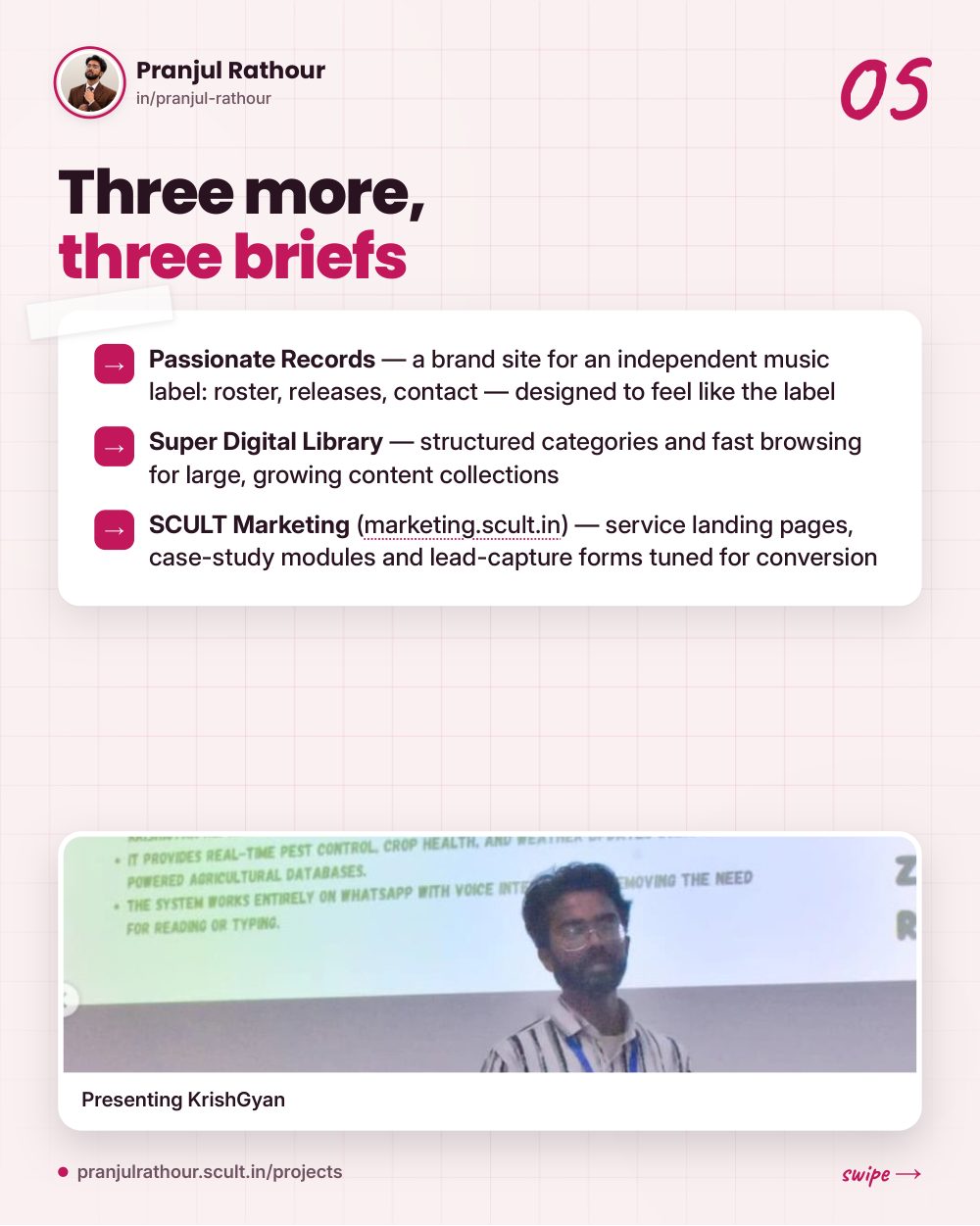 Five client sites, one studio, slide 5 of 9