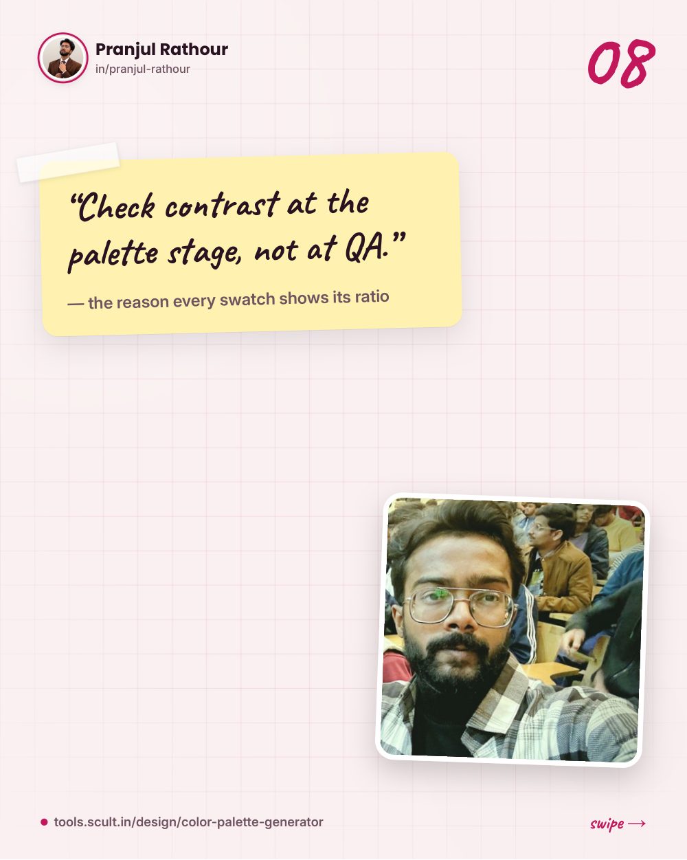 A colour palette generator built on OKLCH, slide 8 of 9