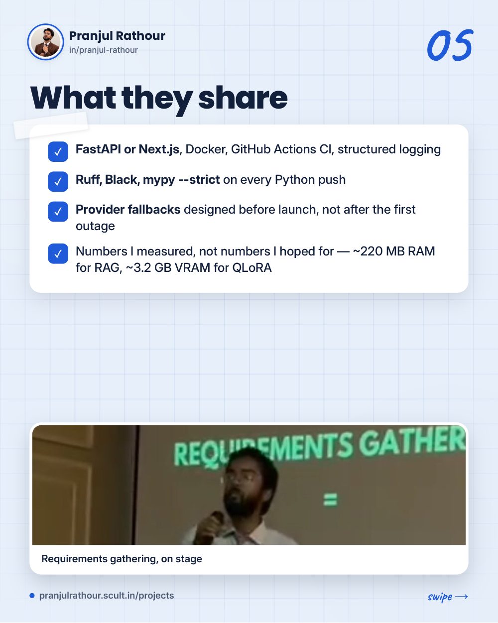 Five production AI apps in one year, slide 5 of 8