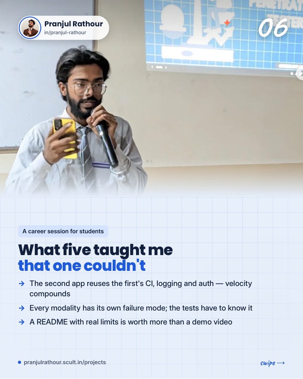 Five production AI apps in one year, slide 6 of 8