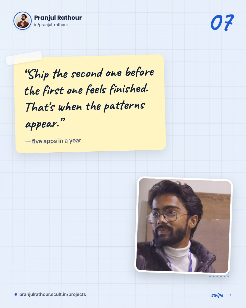 Five production AI apps in one year, slide 7 of 8