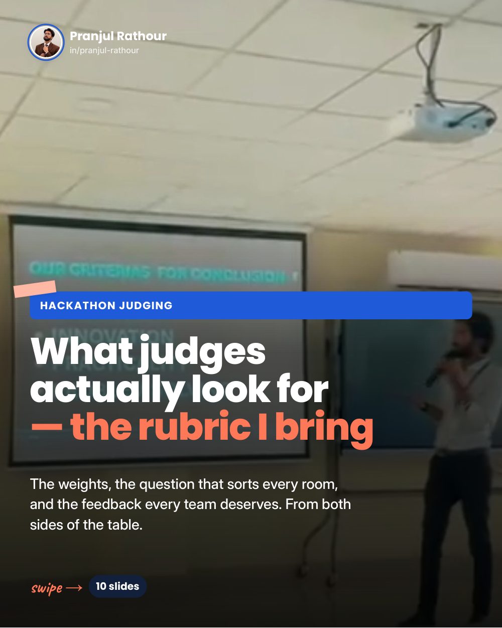 What hackathon judges actually look for