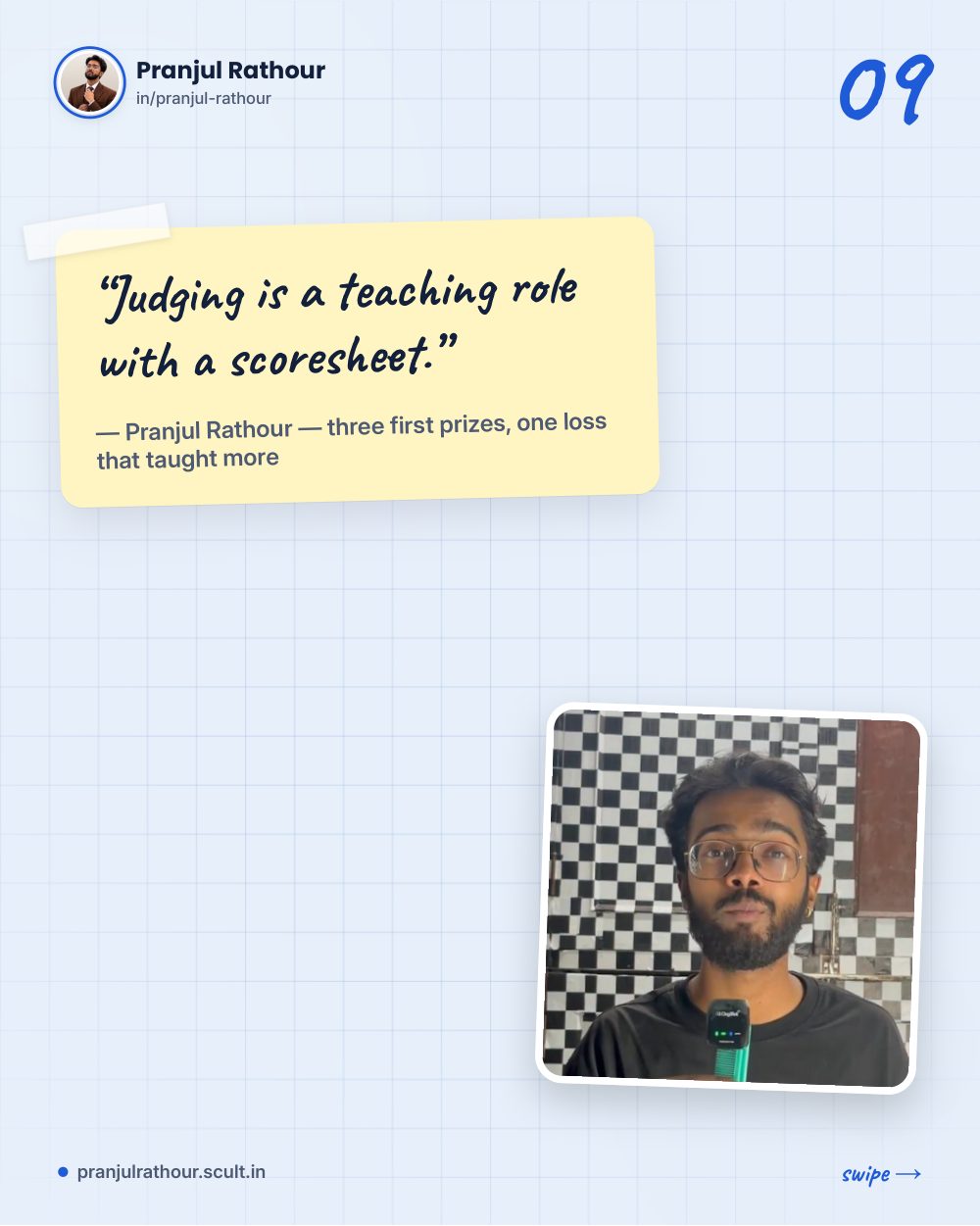 What hackathon judges actually look for, slide 9 of 10