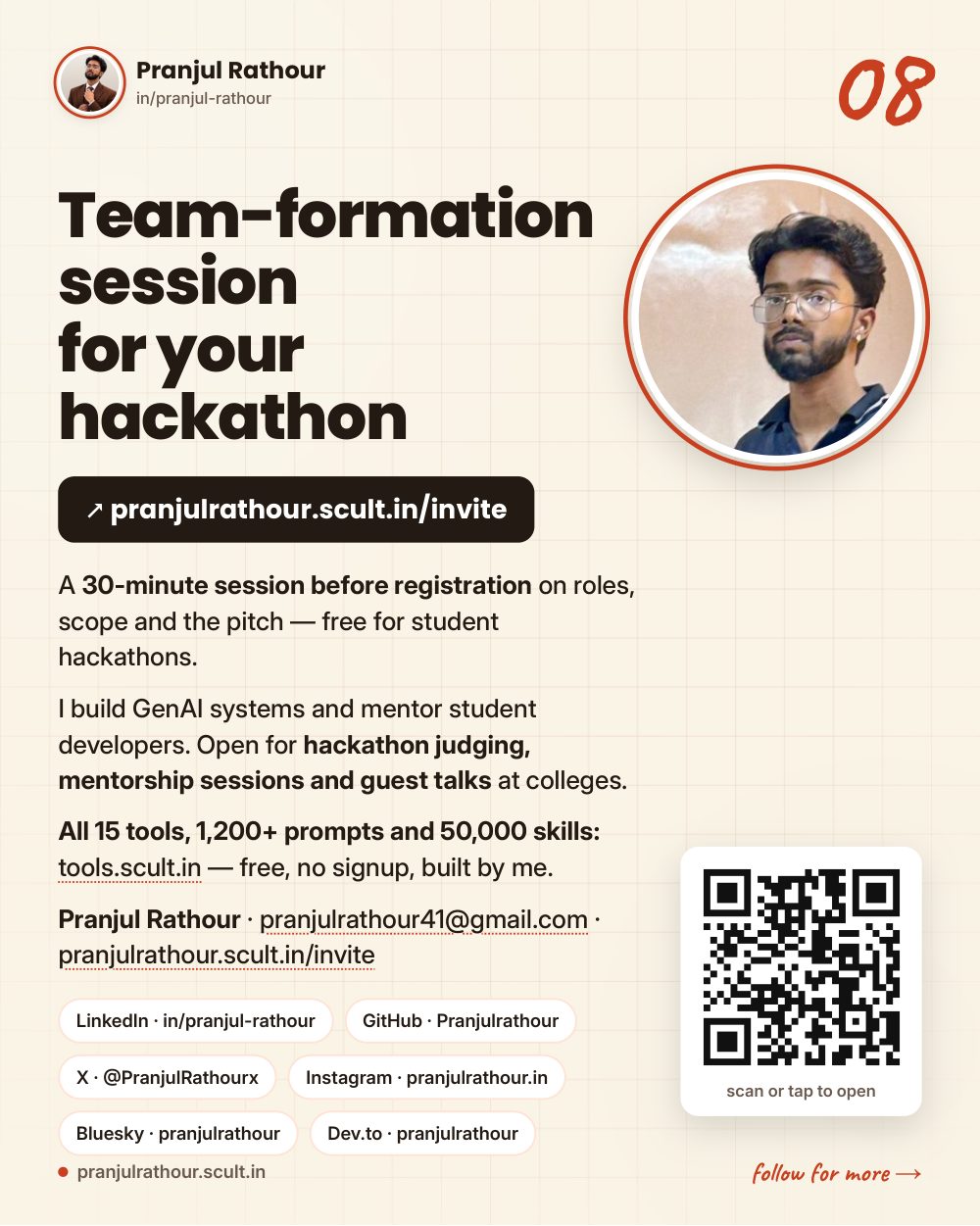 How to form a hackathon team that ships, slide 8 of 8