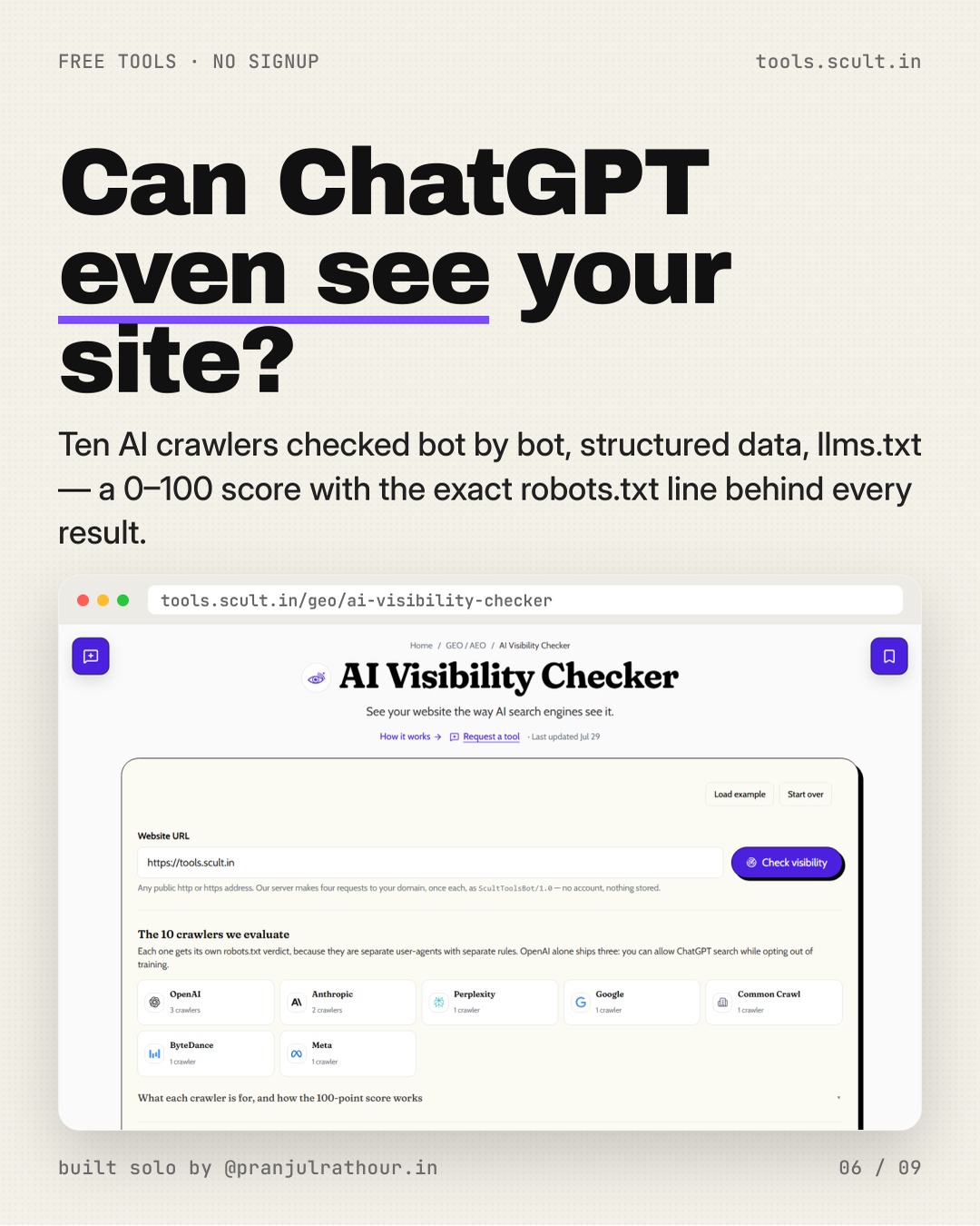 15 free tools, no signup, every link, slide 6 of 9