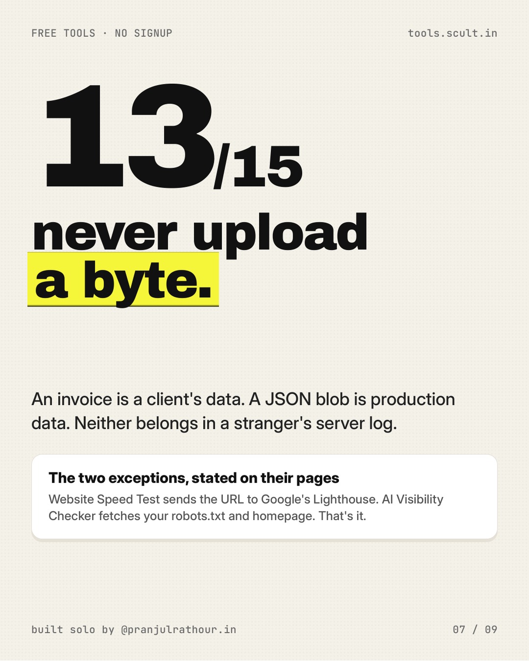 15 free tools, no signup, every link, slide 7 of 9