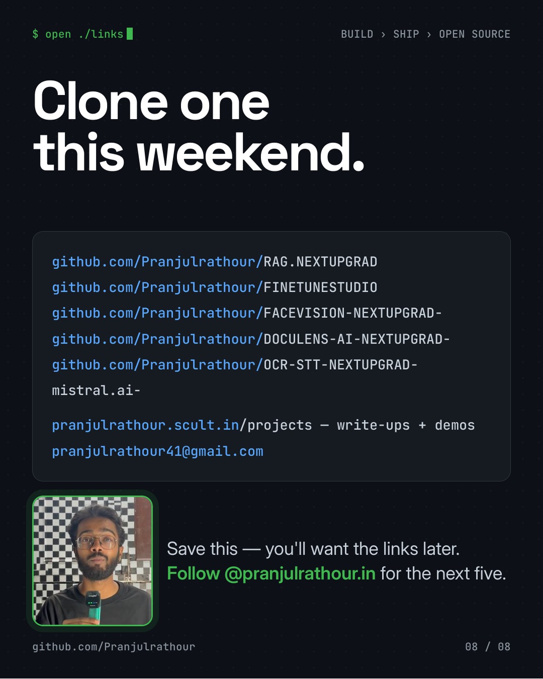 5 production AI apps, all open source, slide 8 of 8