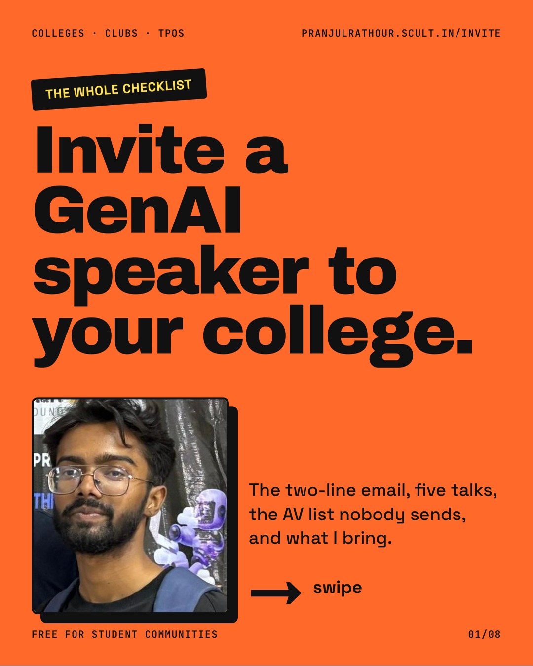 Invite a GenAI speaker: the checklist
