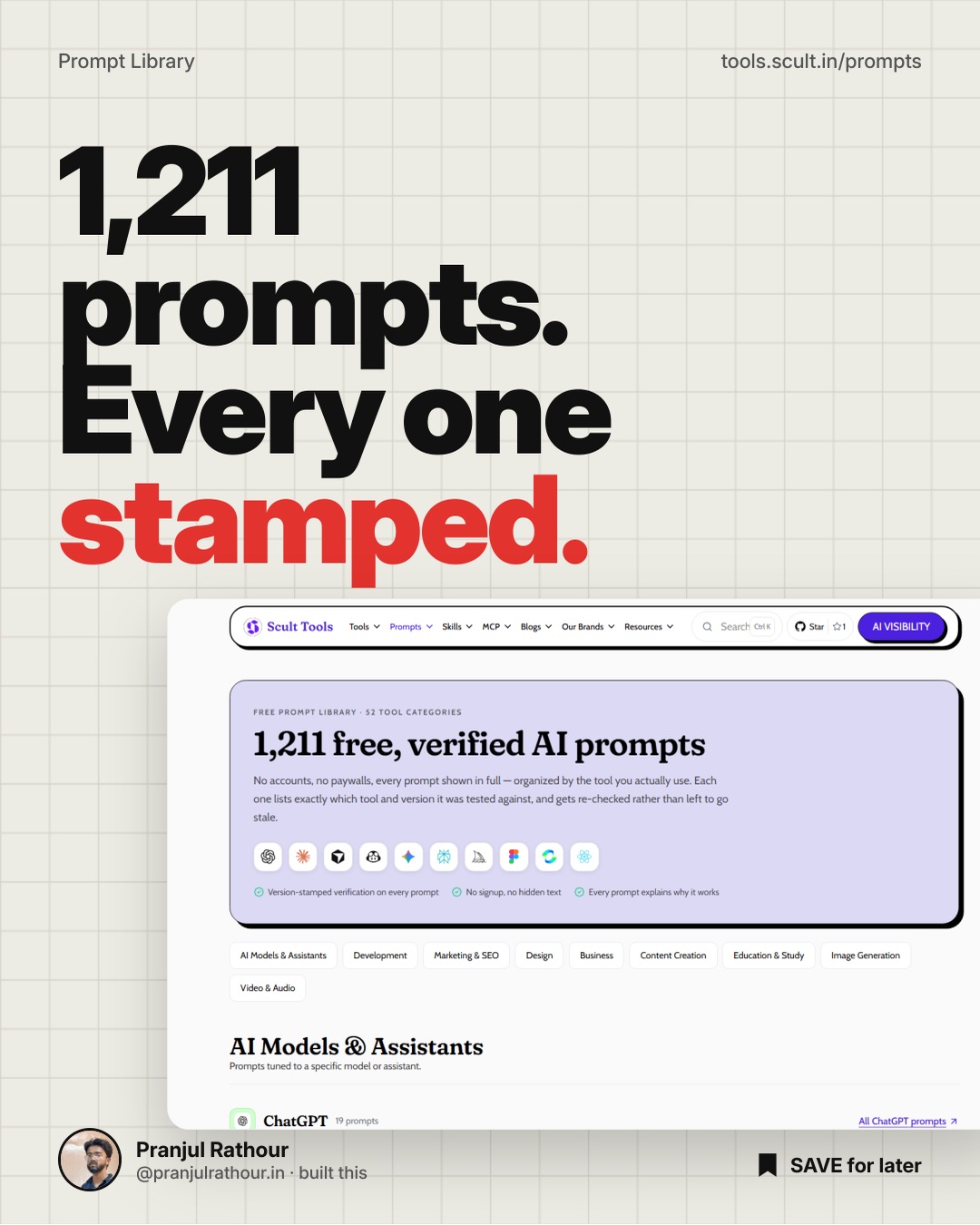1,211 prompts, every one stamped