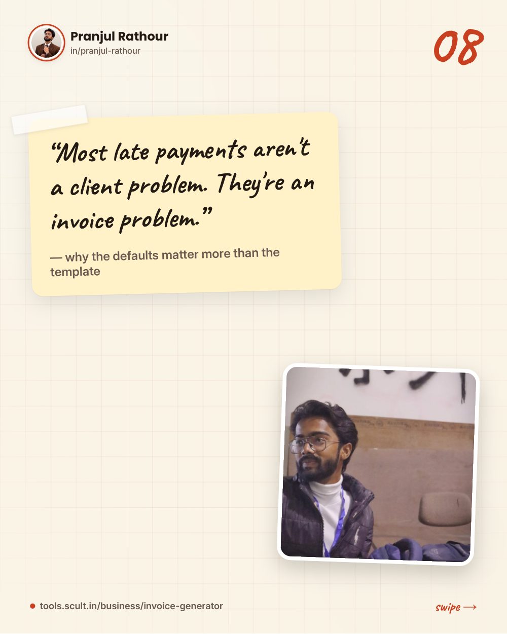Invoices that get paid on time, slide 8 of 9