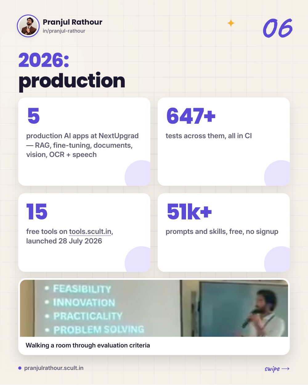 From a failed first project to five shipped AI apps, slide 6 of 9
