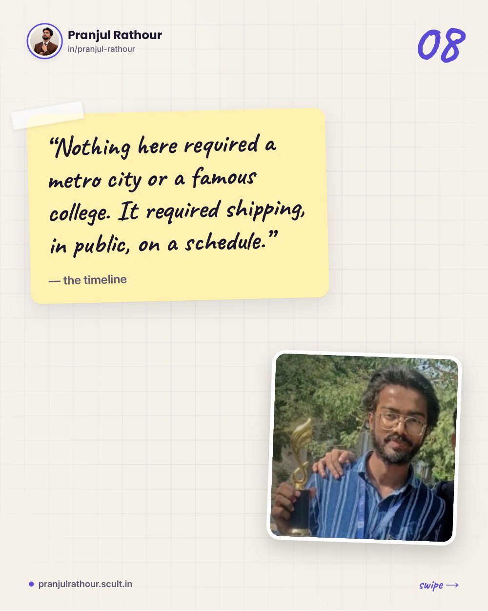 From a failed first project to five shipped AI apps, slide 8 of 9