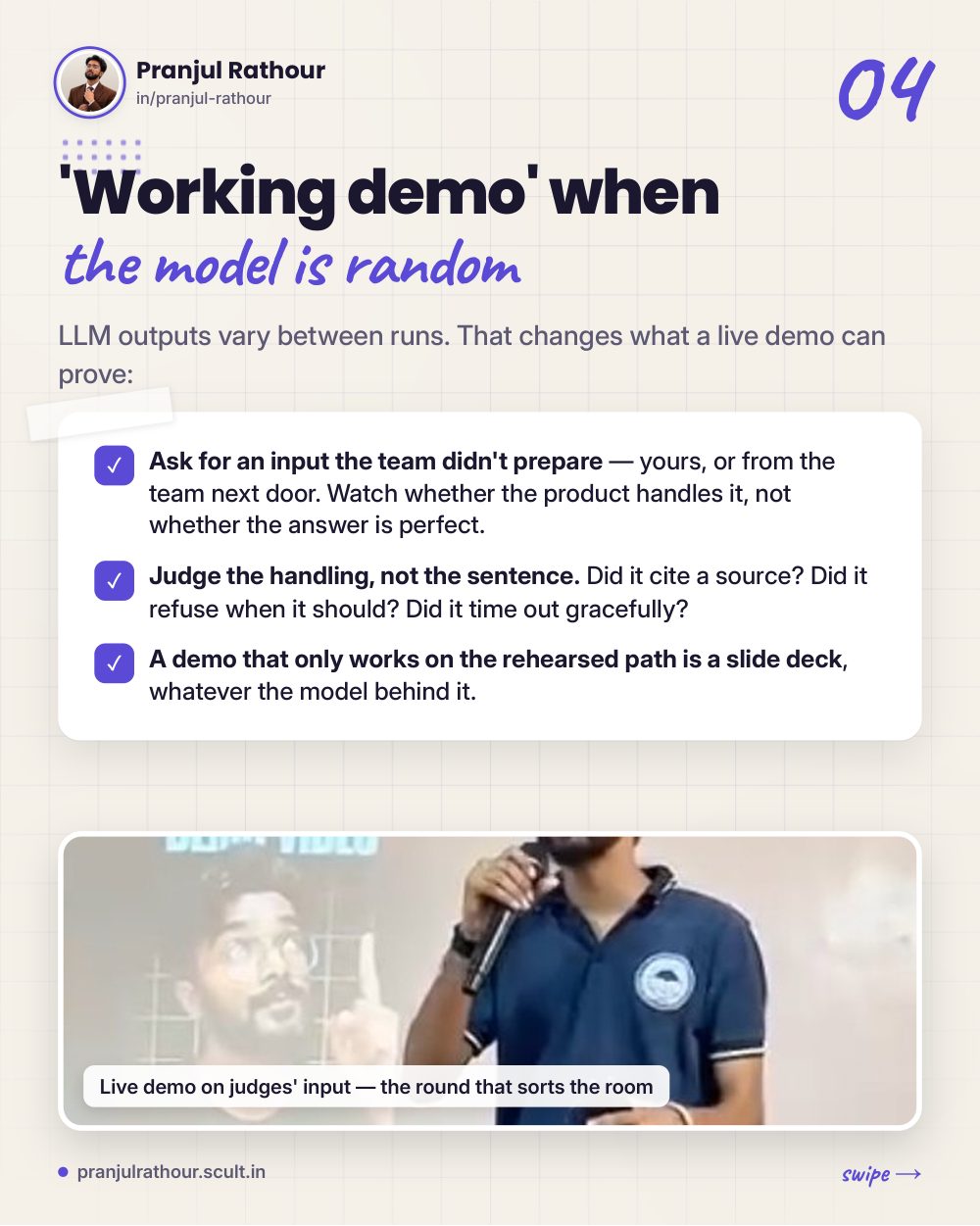 Judging AI hackathon projects: what to check when every team says 'we used AI', slide 4 of 10