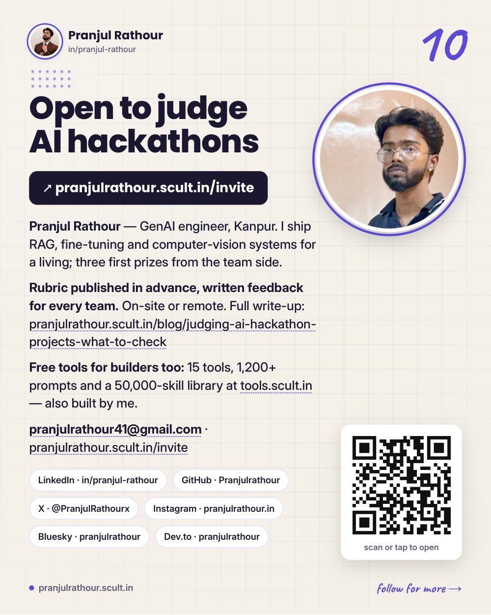 Judging AI hackathon projects: what to check when every team says 'we used AI', slide 10 of 10