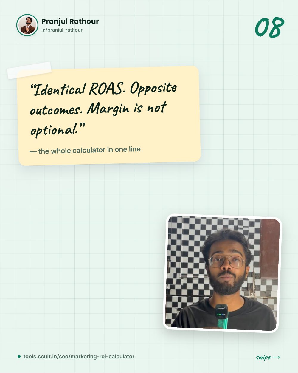ROI, ROAS and break-even, slide 8 of 9
