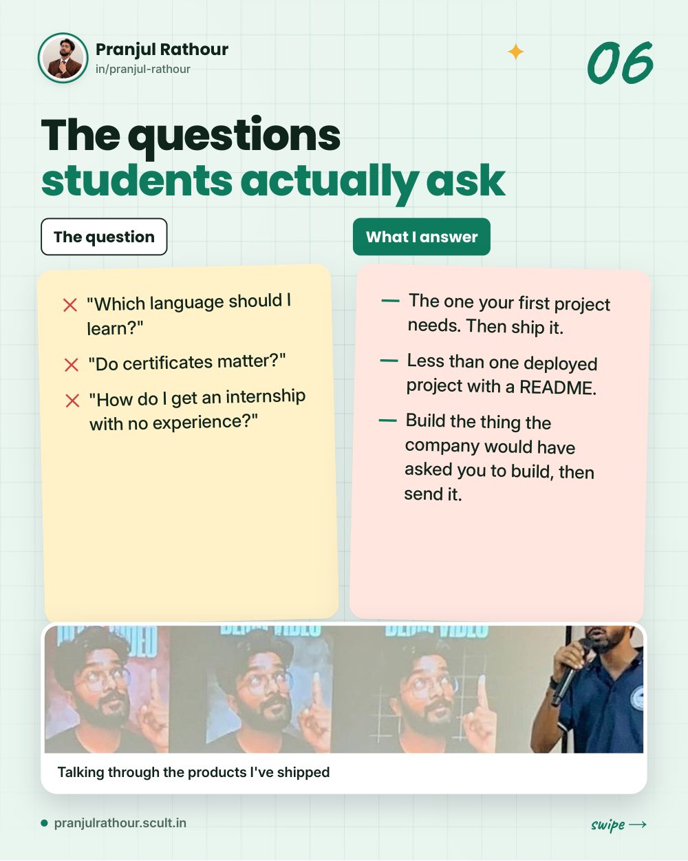What mentoring 200+ students taught me, slide 6 of 8