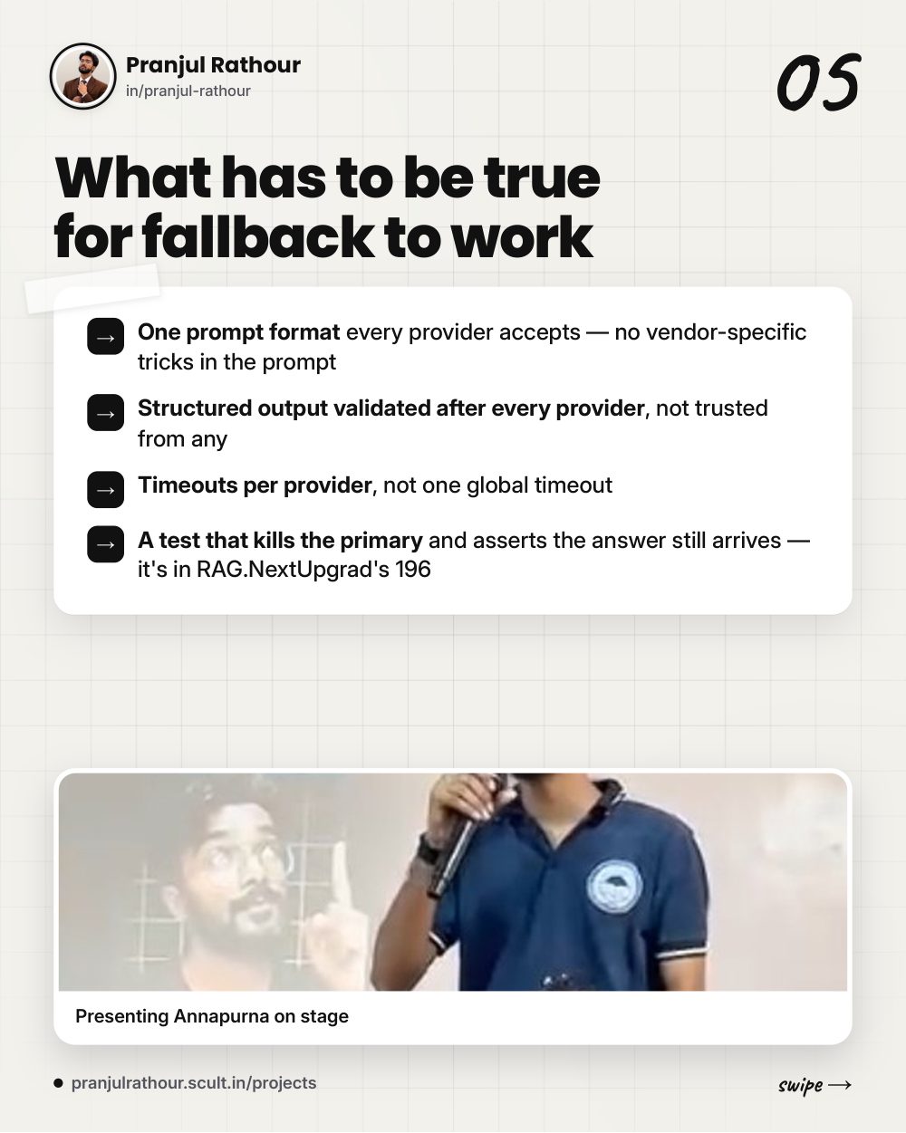 Design the fallback before the outage, slide 5 of 8