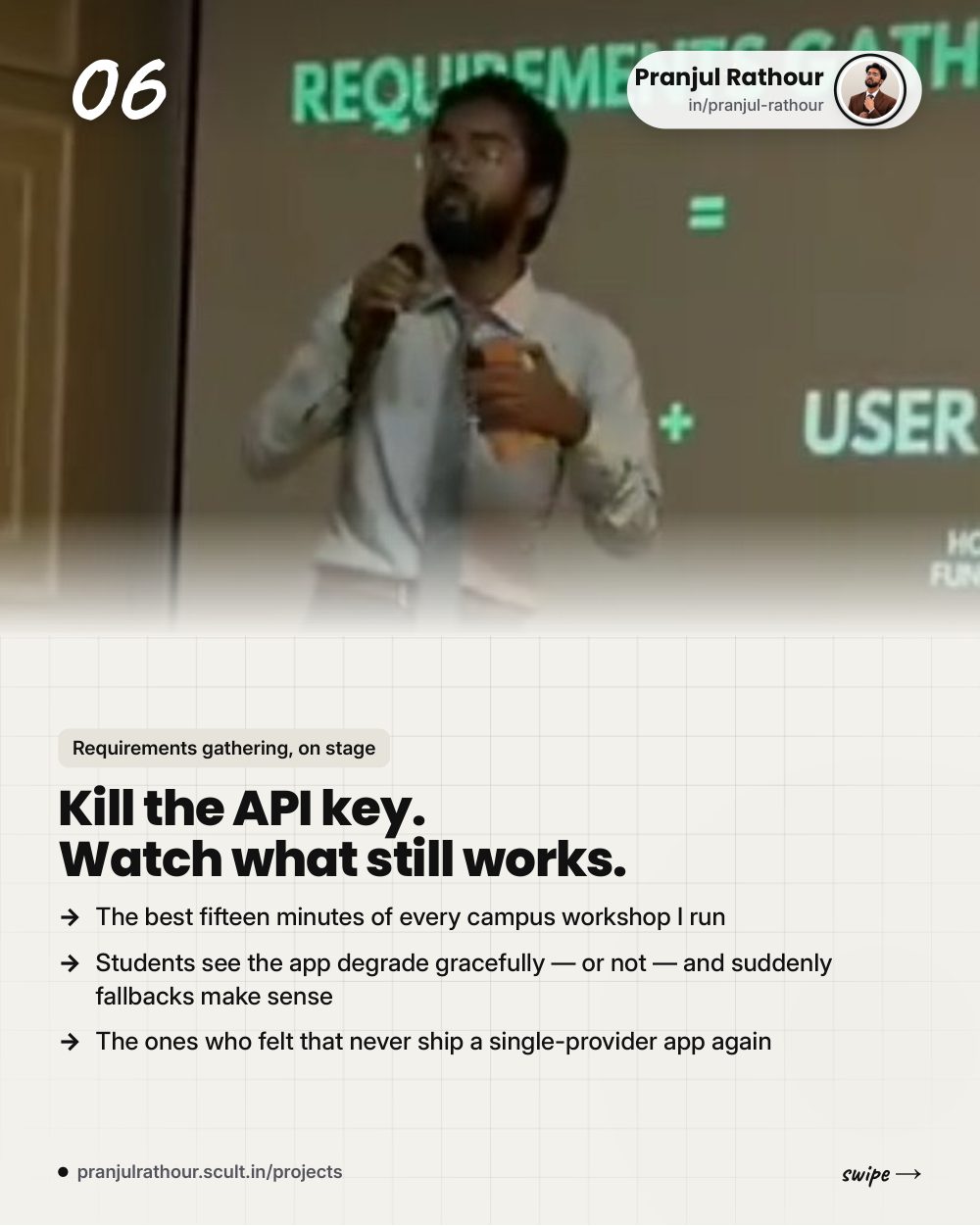 Design the fallback before the outage, slide 6 of 8