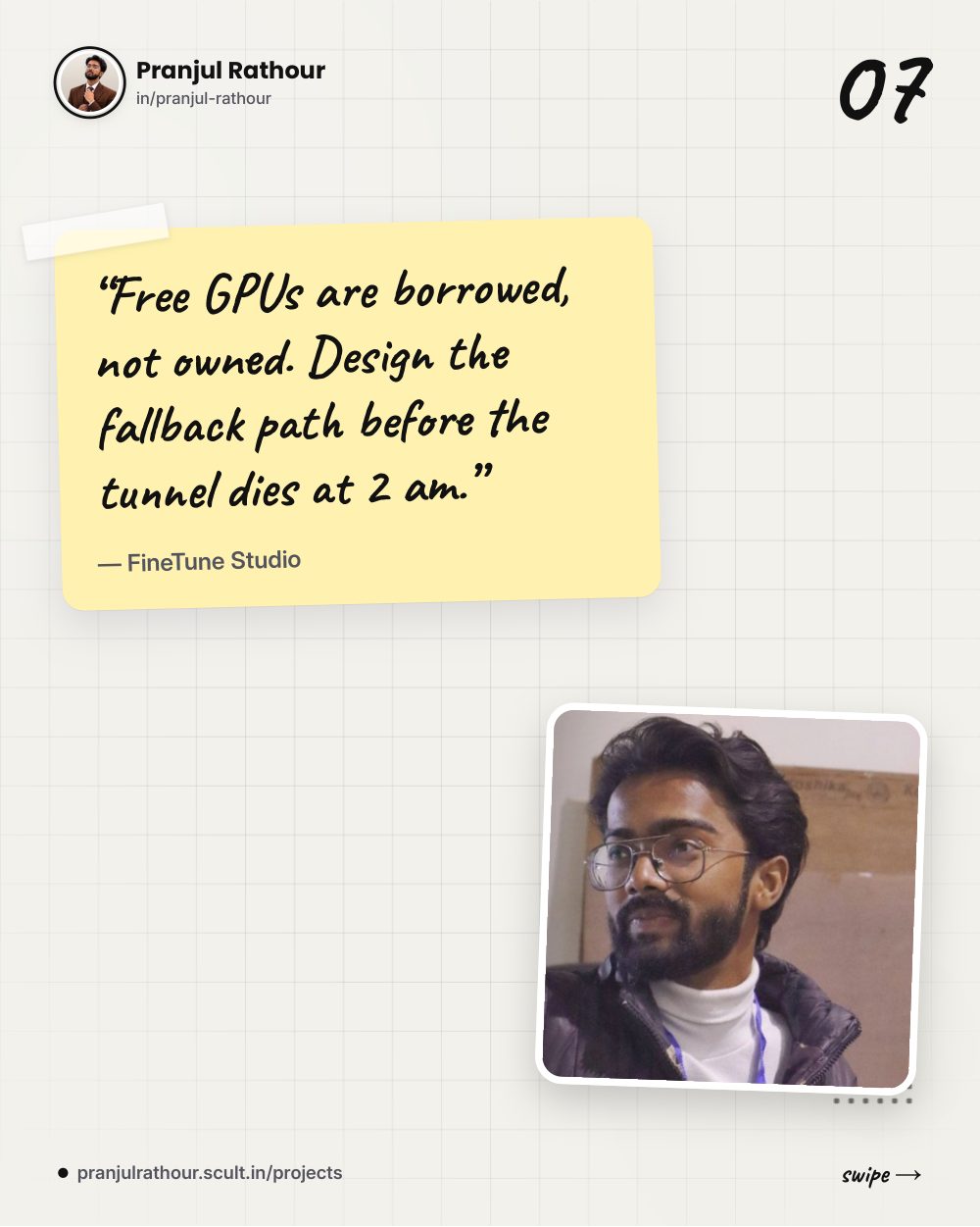 Design the fallback before the outage, slide 7 of 8