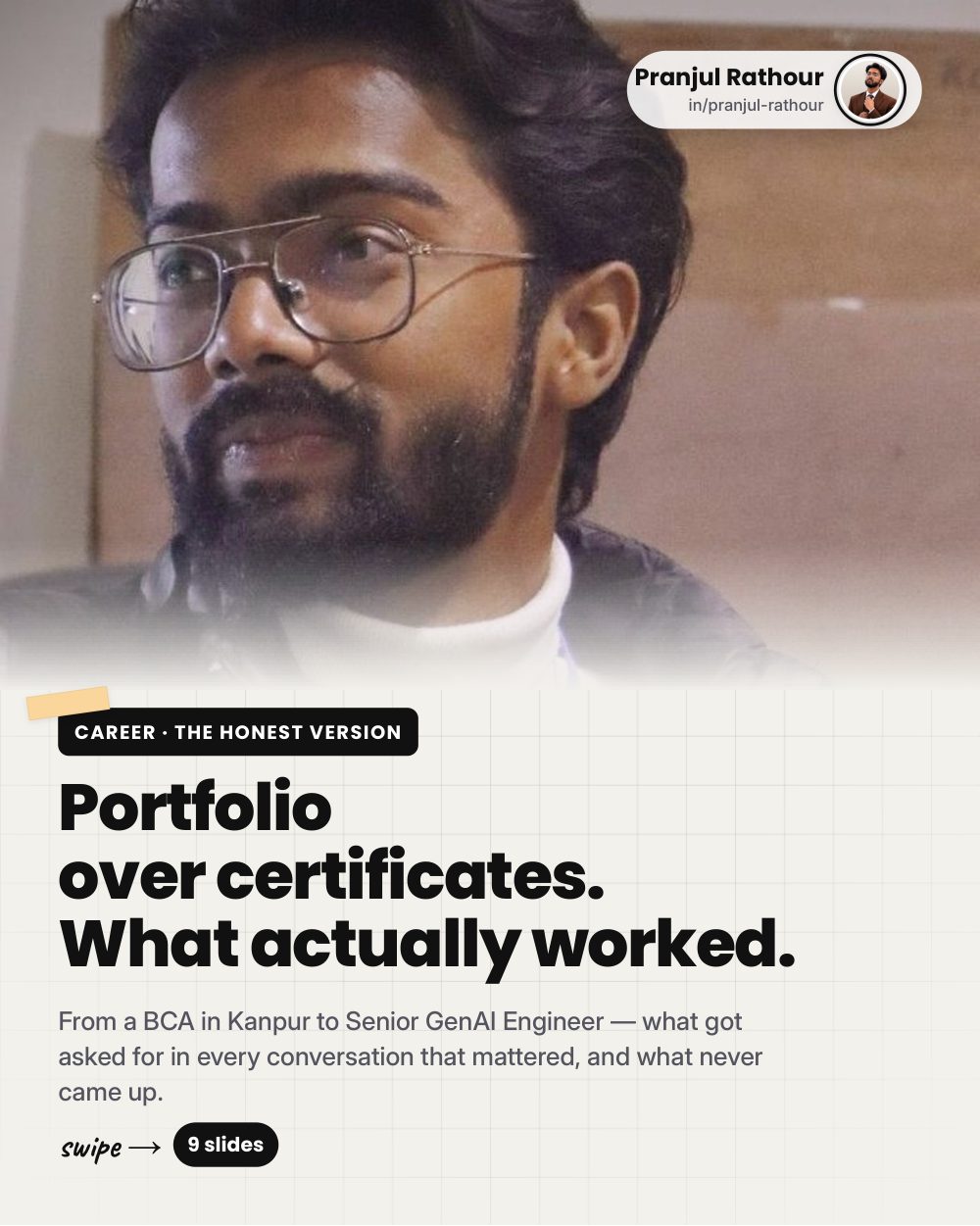 Portfolio over certificates