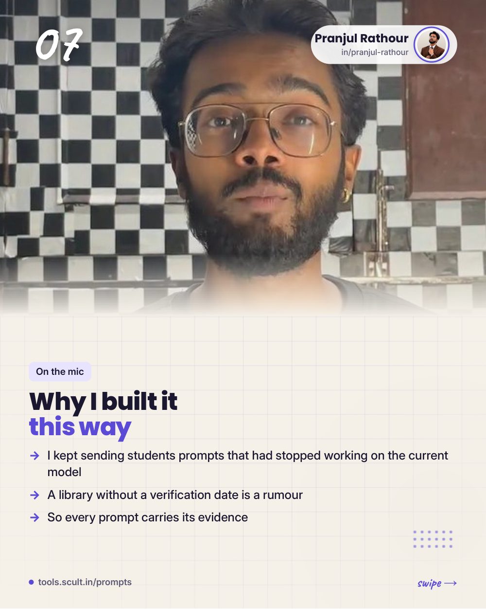 How a 1,211-prompt library stays honest, slide 7 of 9