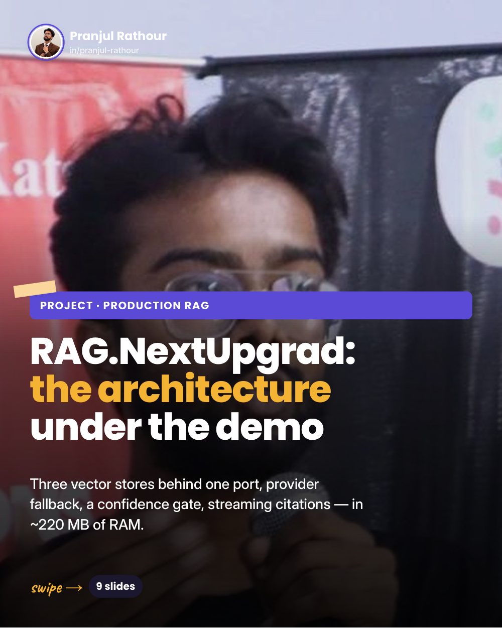 RAG.NextUpgrad, the architecture