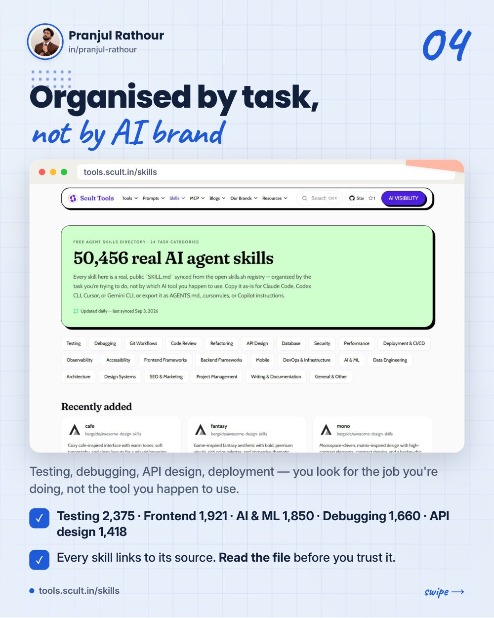 One SKILL.md, five coding agents, slide 4 of 10
