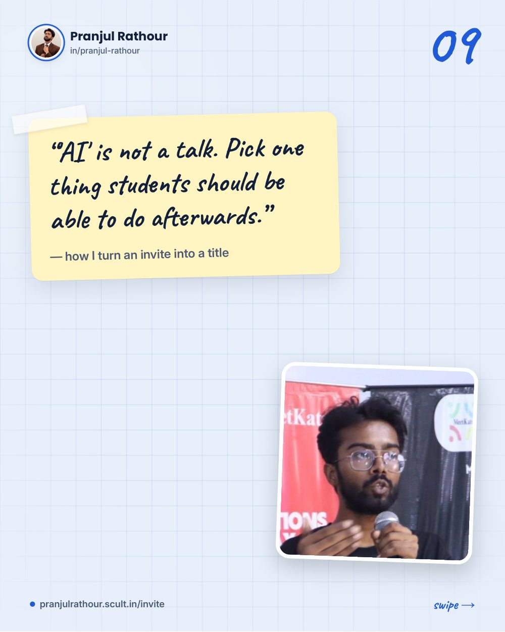 The five talks I offer colleges, slide 9 of 10