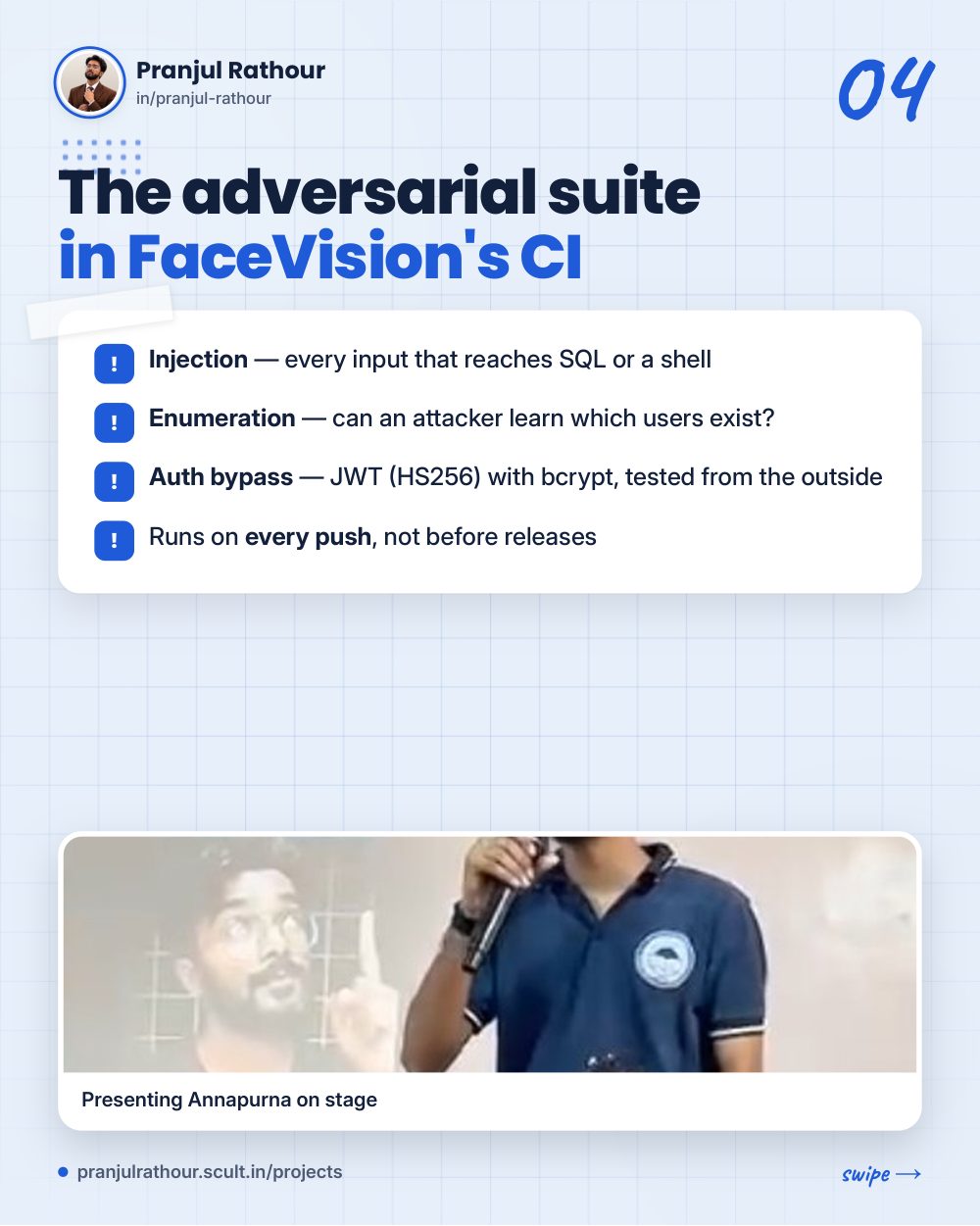 647 tests across five AI apps, slide 4 of 9