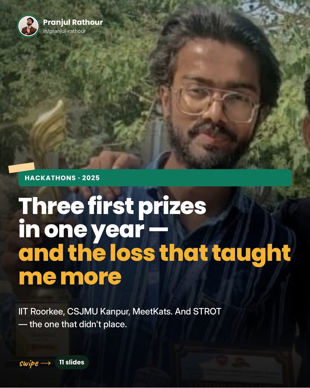 Three first prizes in one year