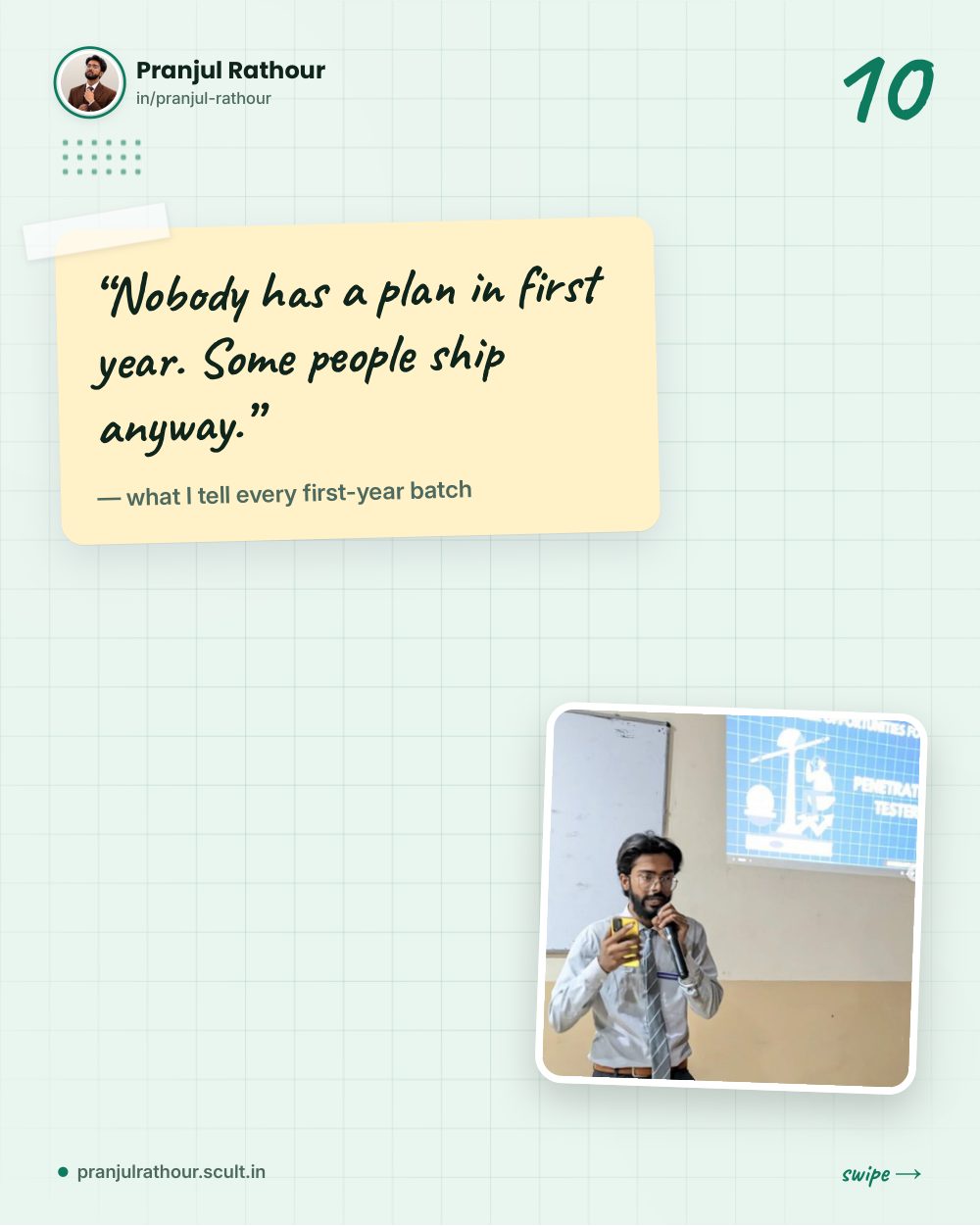 Three first prizes in one year, slide 10 of 11