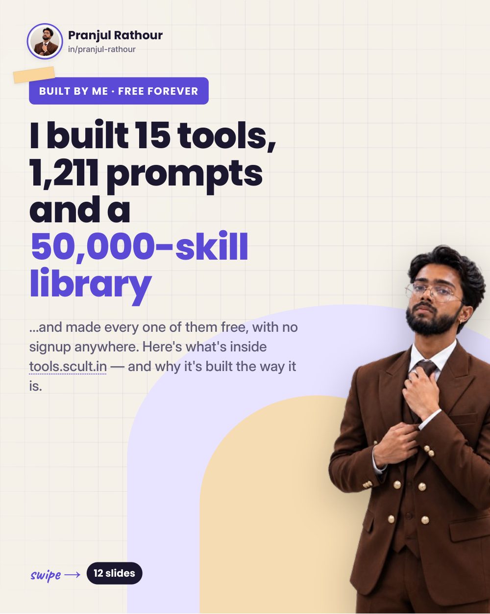 I built 15 free tools, 1,211 prompts and a 50,000-skill library