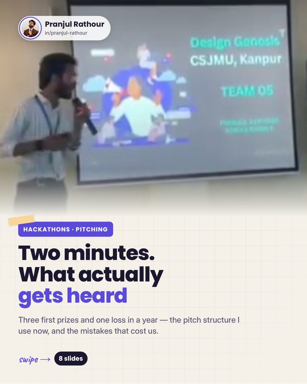 The two-minute pitch