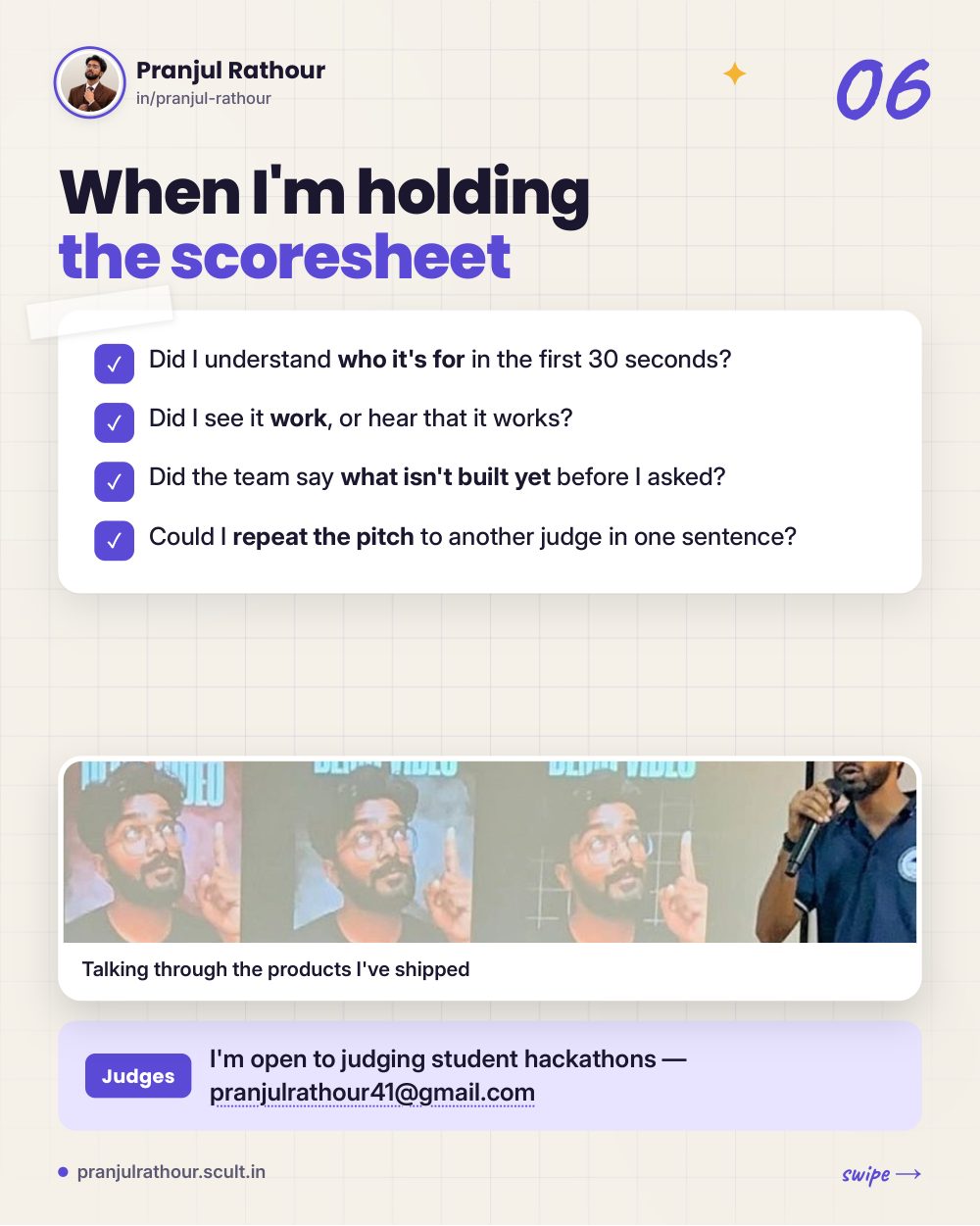 The two-minute pitch, slide 6 of 8