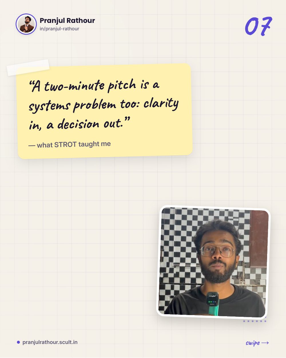 The two-minute pitch, slide 7 of 8