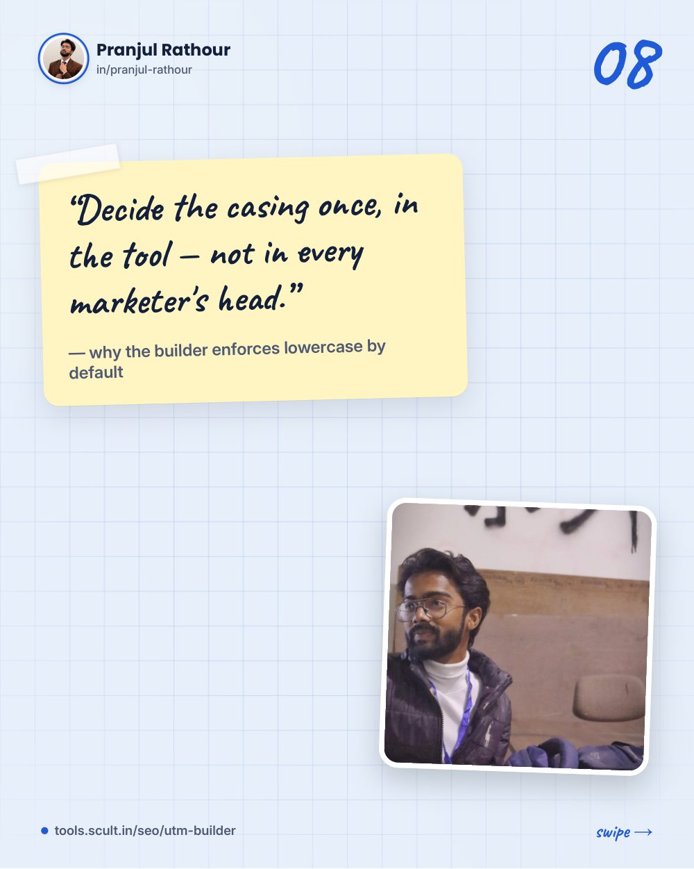 UTM links that survive GA4, slide 8 of 9
